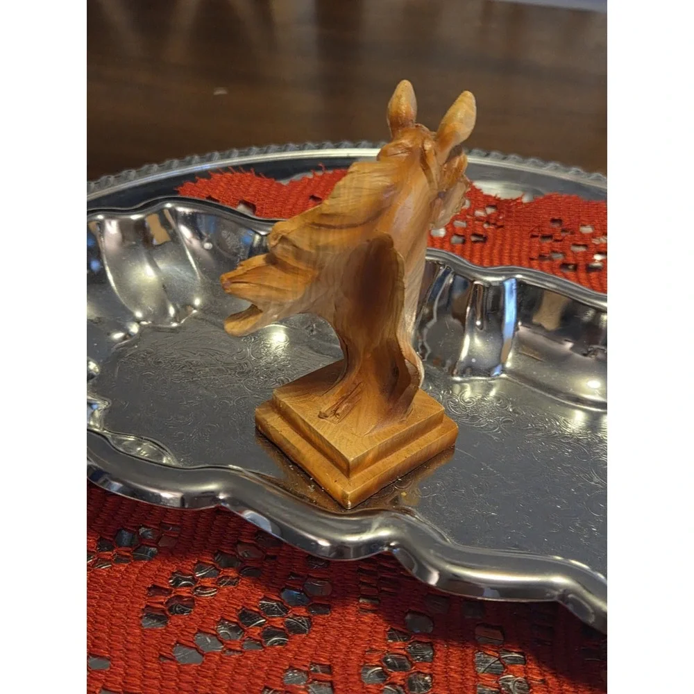 Slifka Sales Co. Small Horse Head Bust, Faux Cedar, Equestrian